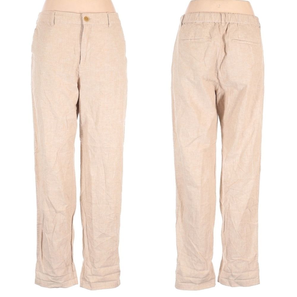 UNIQLO Men's Linen Cotton Relaxed Trousers L